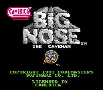 Big Nose the Caveman (USA) (Unl) screen shot title